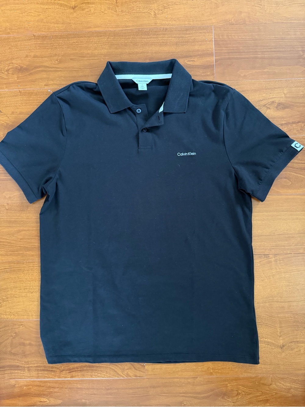 Calvin Klein Black Polo with Subtle Logo